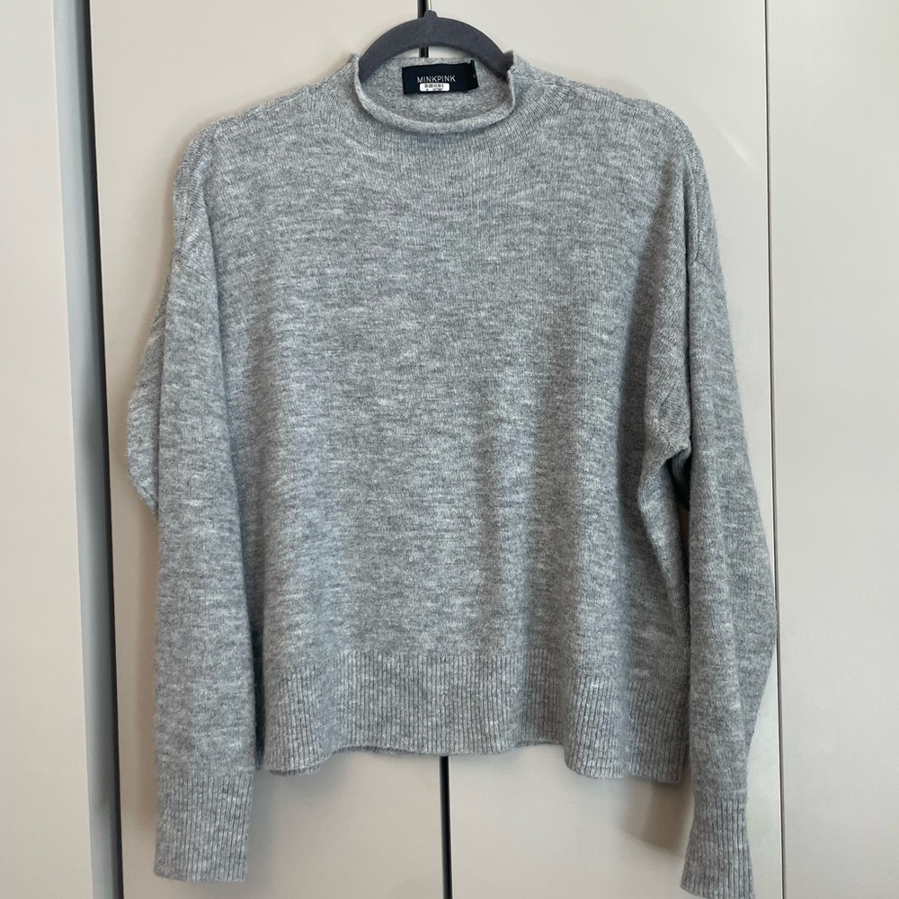 MINKPINK Soft Gray Knit